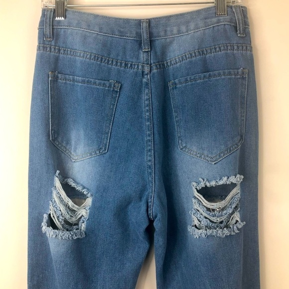 JCJQ Heavily Distressed Bell Bottom Jeans. - Picture 11 of 14